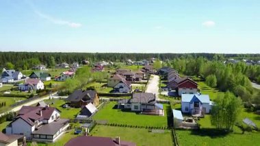 Kırsal, dron üstten görünüm havadan görünümü