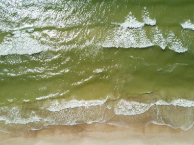 Palanga Lietuva Baltık Denizi deniz hava dron Üstten Görünüm