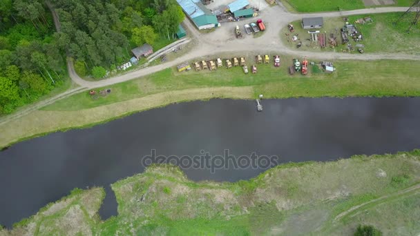 Vue aérienne de la campagne, drone vue du dessus 4K UHD vidéo 