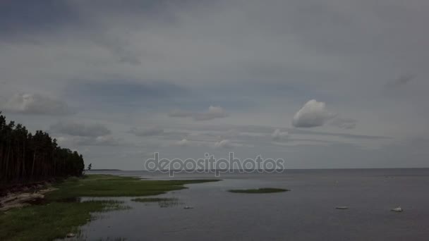 Engure Lettonie Vue aérienne de la campagne drone vue du dessus 4K UHD vidéo 
