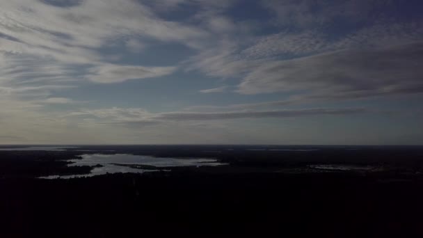 Flygfoto över landsbygden, drone ovanifrån 4k Uhd video — Stockvideo