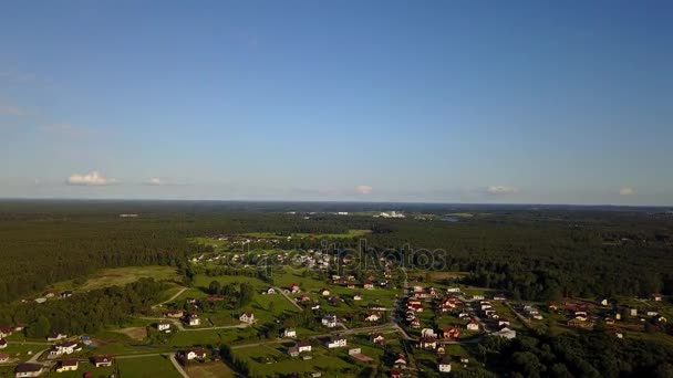 Vista aerea della campagna, drone vista dall'alto 4K UHD video — Video Stock