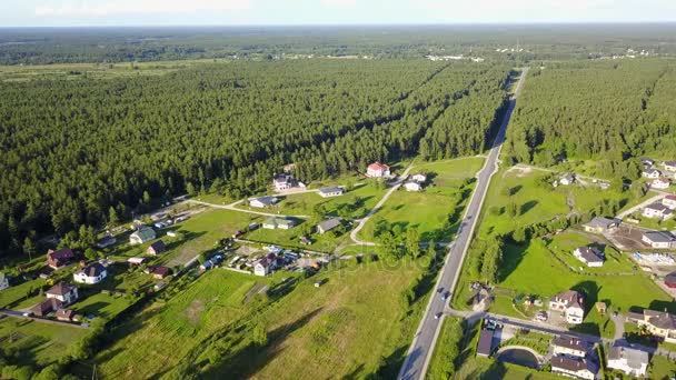 Vue aérienne de la campagne, drone vue du dessus 4K UHD vidéo — Video