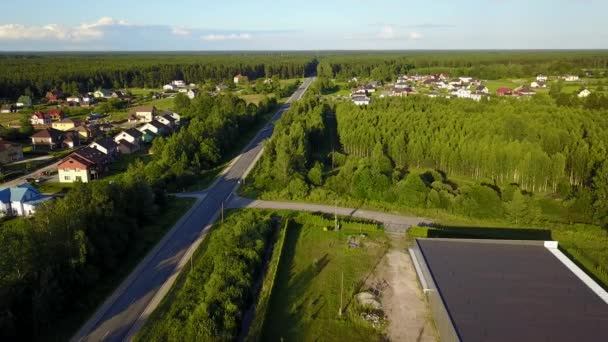 Vista aérea del campo, vista superior del dron 4K UHD video — Vídeo de stock