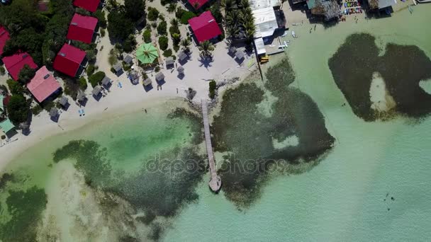 보네르 섬 카리브해 윈드 석호 Sorobon 공중 무인 항공기 평면도 4k Uhd 비디오 — 비디오