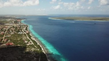 Deniz plaj sahil Bonaire Adası Karayip Denizi video 