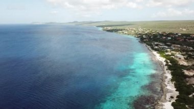 Deniz plaj sahil Bonaire Adası Karayip Denizi video 