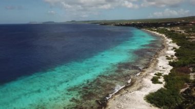 Deniz plaj sahil Bonaire Adası Karayip Denizi video 