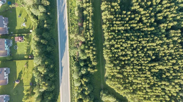 Vista aérea del campo, vista superior del dron —  Fotos de Stock