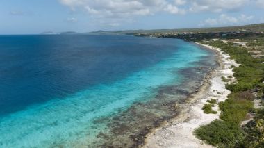 Deniz plaj sahil Bonaire Adası Karayip Denizi
