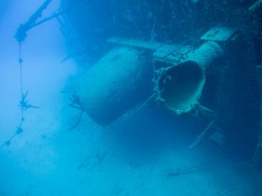 gemi enkazı Hilma fahişe Bonaire Adası Karayip Denizi sualtı