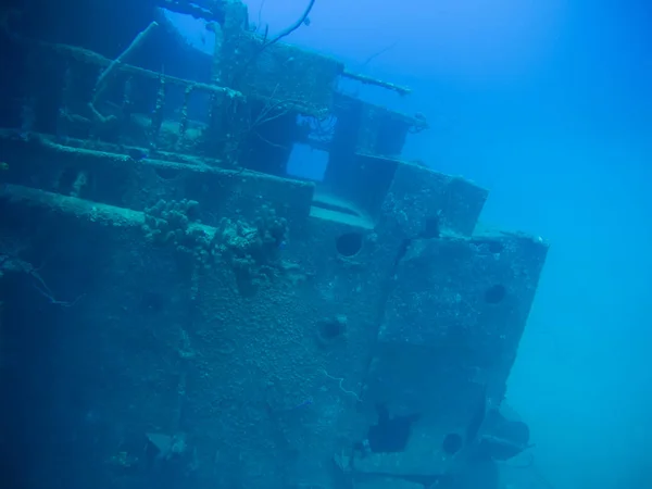 Schip Wrak Hilma Hooker Bonaire Eiland Caribische Zee Onderwater — Stockfoto