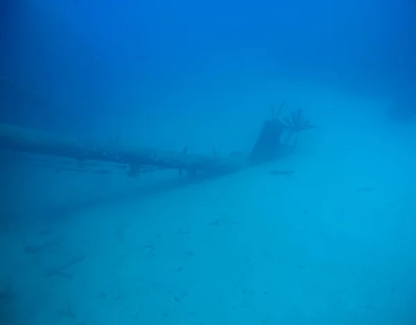 Naufrágio Navio Hilma Hooker Bonaire Ilha Mar Caribenho Subaquático — Fotografia de Stock