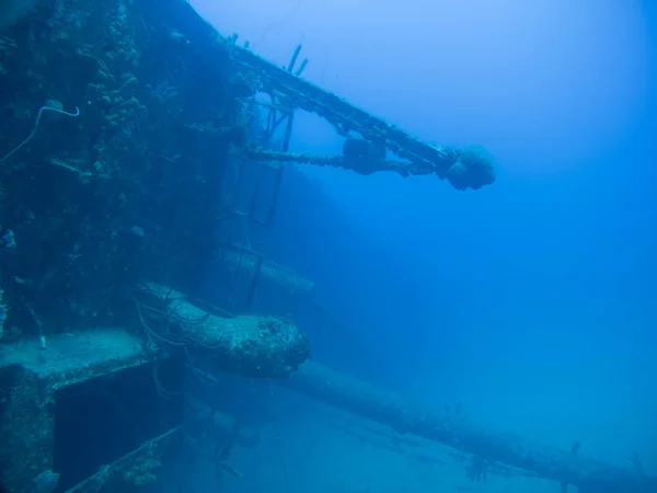 Schip Wrak Hilma Hooker Bonaire Eiland Caribische Zee Onderwater — Stockfoto