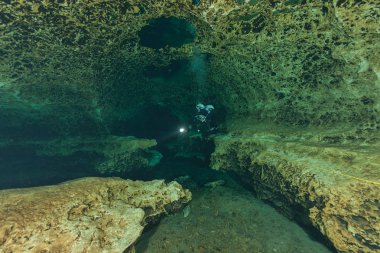 Ginnie Springs Florida Usa dalış dalgıçlar sualtı mağaraları
