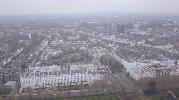 Vista Aérea Londres Hyde Park Reino Unido Drone Vista Superior — Vídeos de Stock