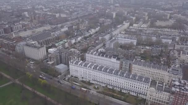 Vista Aérea Londres Hyde Park Reino Unido Drone Vista Superior — Vídeos de Stock