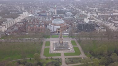 London Hyde Park İngiltere'de İngiltere dron üstten görünüm 4k Uhd video havadan görünümü