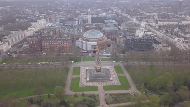 Flygfoto Över London Hyde Park Storbritannien Storbritannien Drone Ovanifrån Uhd — Stockvideo