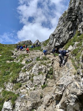 Güzel dağ manzaraları tırmanıyor Zakopane Polonya 'da yürüyüş yapıyor Slovakya Tatry