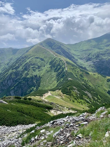 Beautiful Mountain Landscapes Climbing Trekking Walk Tourism Zakopane Poland Slovakia — Stock Photo, Image