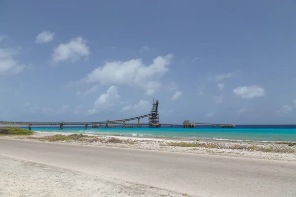Caribe Sal Lago Minería Trabajo Bonaire Isla Netherlandes Antillas — Foto de Stock