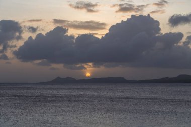 Deniz sahili tropik Bonaire adası Karayipler denizi