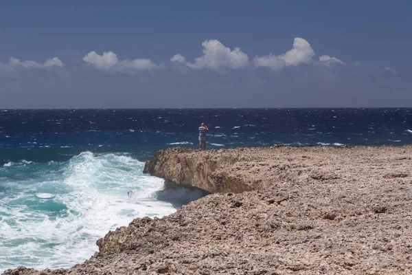 Morze Plaża Wybrzeże Tropikalny Bonaire Wyspa Karaiby Morze — Zdjęcie stockowe