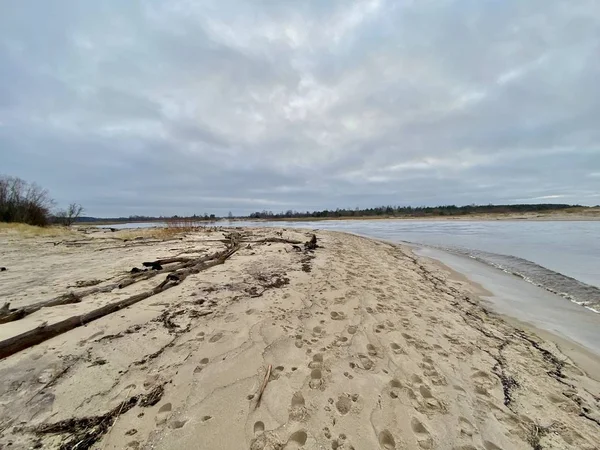 Gauja Fluss Lettland Mündet Ostsee — Stockfoto