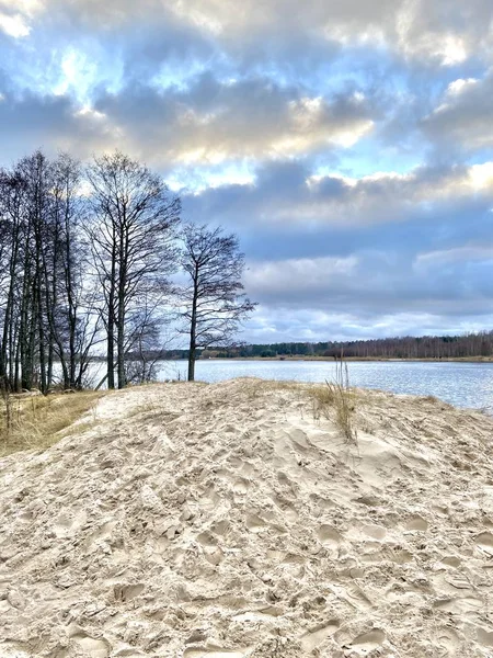 Östersjön Höst Kust Strand Bolderaja Riga Lettland — Stockfoto