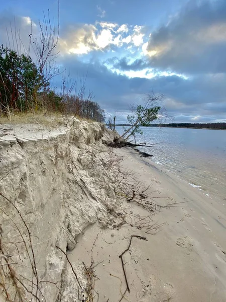 波罗的海秋季海岸海滩Bolderaja Riga拉脱维亚 — 图库照片