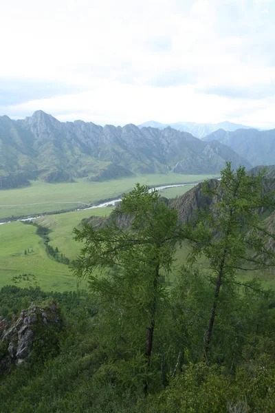 Altai Region Ryssland Bergslandskap — Stockfoto