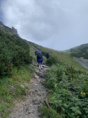 Güzel dağ manzaraları tırmanıyor Zakopane Polonya 'da yürüyüş yapıyor Slovakya Tatry