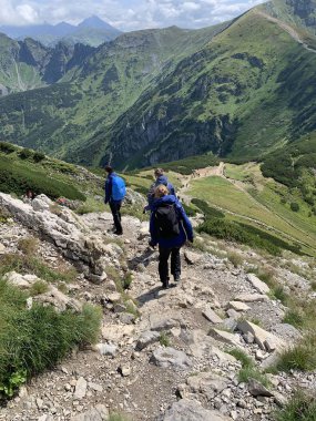 Güzel dağ manzaraları tırmanıyor Zakopane Polonya 'da yürüyüş yapıyor Slovakya Tatry