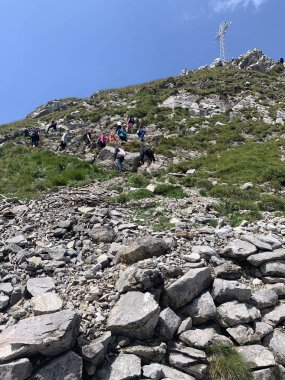 Güzel dağ manzaraları tırmanıyor Zakopane Polonya 'da yürüyüş yapıyor Slovakya Tatry