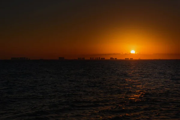 Sunset on the Caribbean Sea — Stock Photo, Image