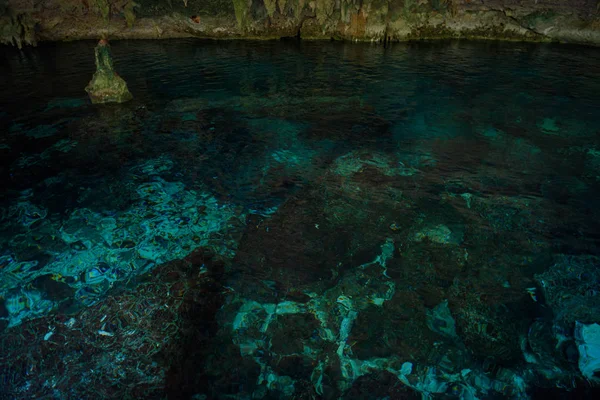 Cenote Dos Ojos Przewodniczący — Zdjęcie stockowe