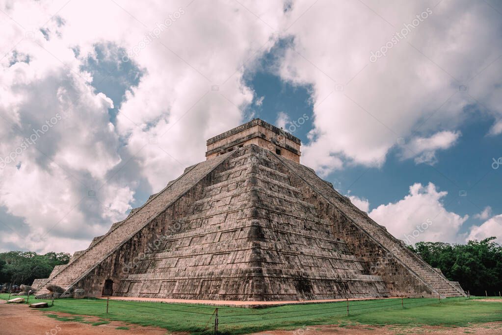 Ruins of the ancient Mayan civilization in Chichen Itza.