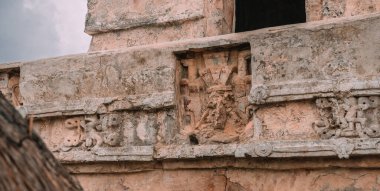 Karayip kıyısındaki Tulum kalıntıları. Meksika.