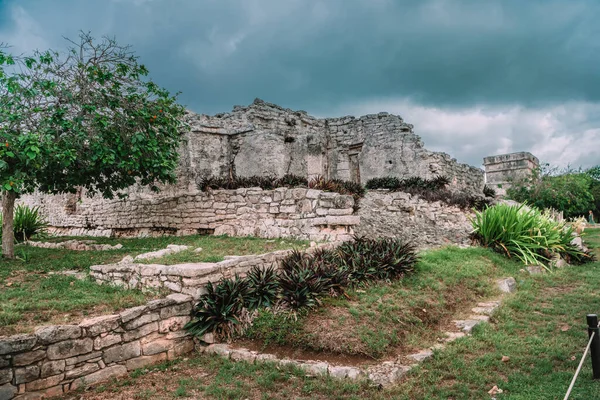 Ruínas Tulum Costa Caribenha México — Fotografia de Stock