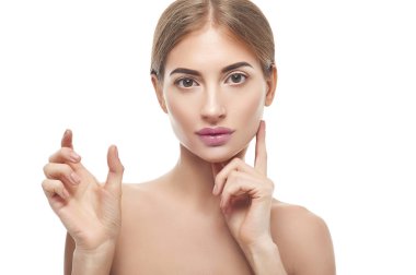 Güzellik kadını gösteren boş boşaltmak