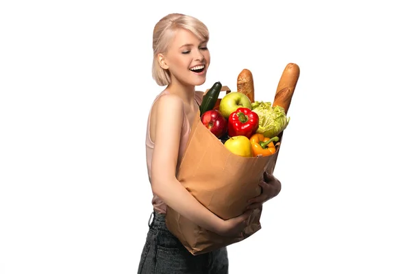 Mujer con bolsa de compras — Foto de Stock