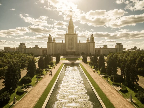 Lomonosov Universidad Estatal de Moscú —  Fotos de Stock