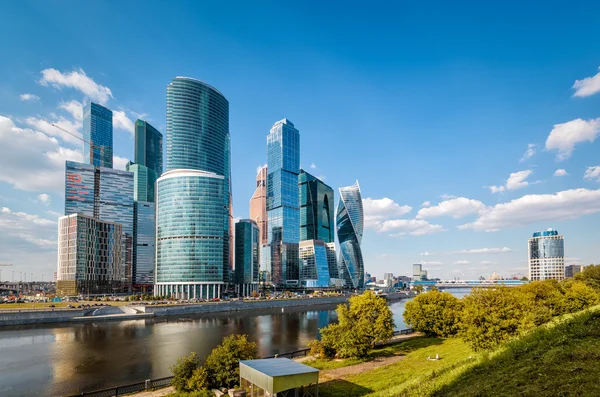 Wolkenkrabbers van Moskou-stad — Stockfoto