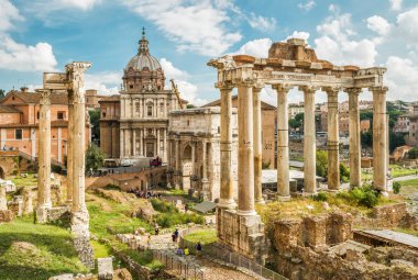 Roman Forum in Rome, Italy clipart
