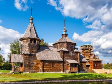 Geleneksel Rus ahşap kilise Suzdal, Rusya Federasyonu