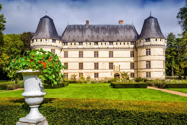 Den slottet chateau de l'Islette, Frankrike — Stockfoto