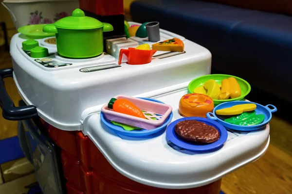 Children's toy kitchen — Stock Photo, Image