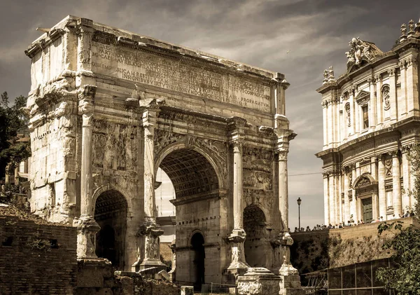 Arco de Septimio Severo en Roma — Foto de Stock