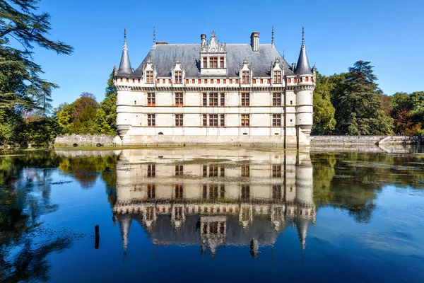 Castle chateau de Azay-le-Rideau, France — Stok fotoğraf